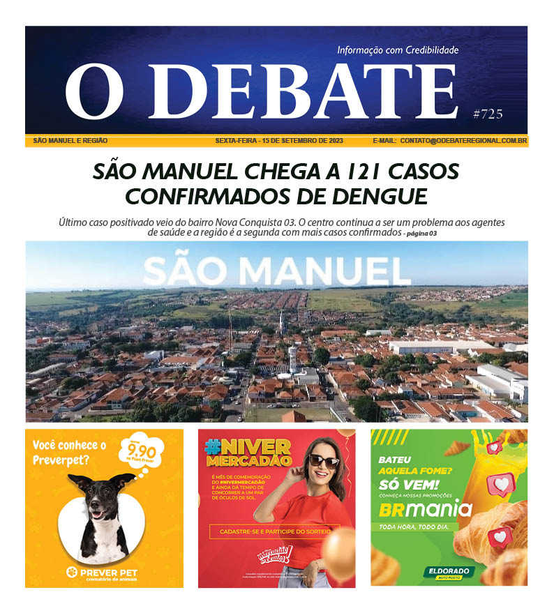 Jornal O Debate Ed 725 – 15/09/23