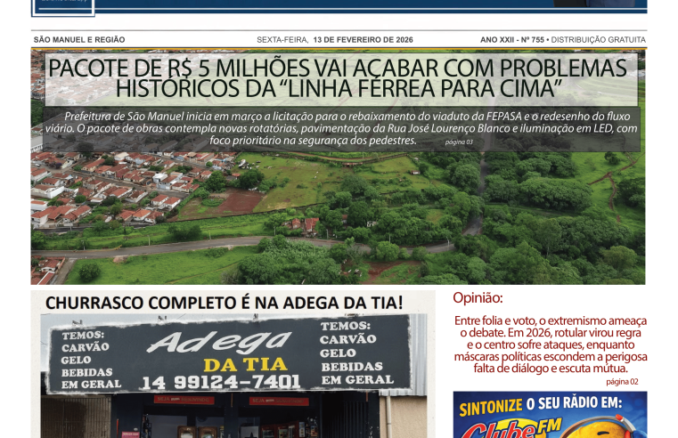 Jornal O Debate – ED 755 – 13/02/26