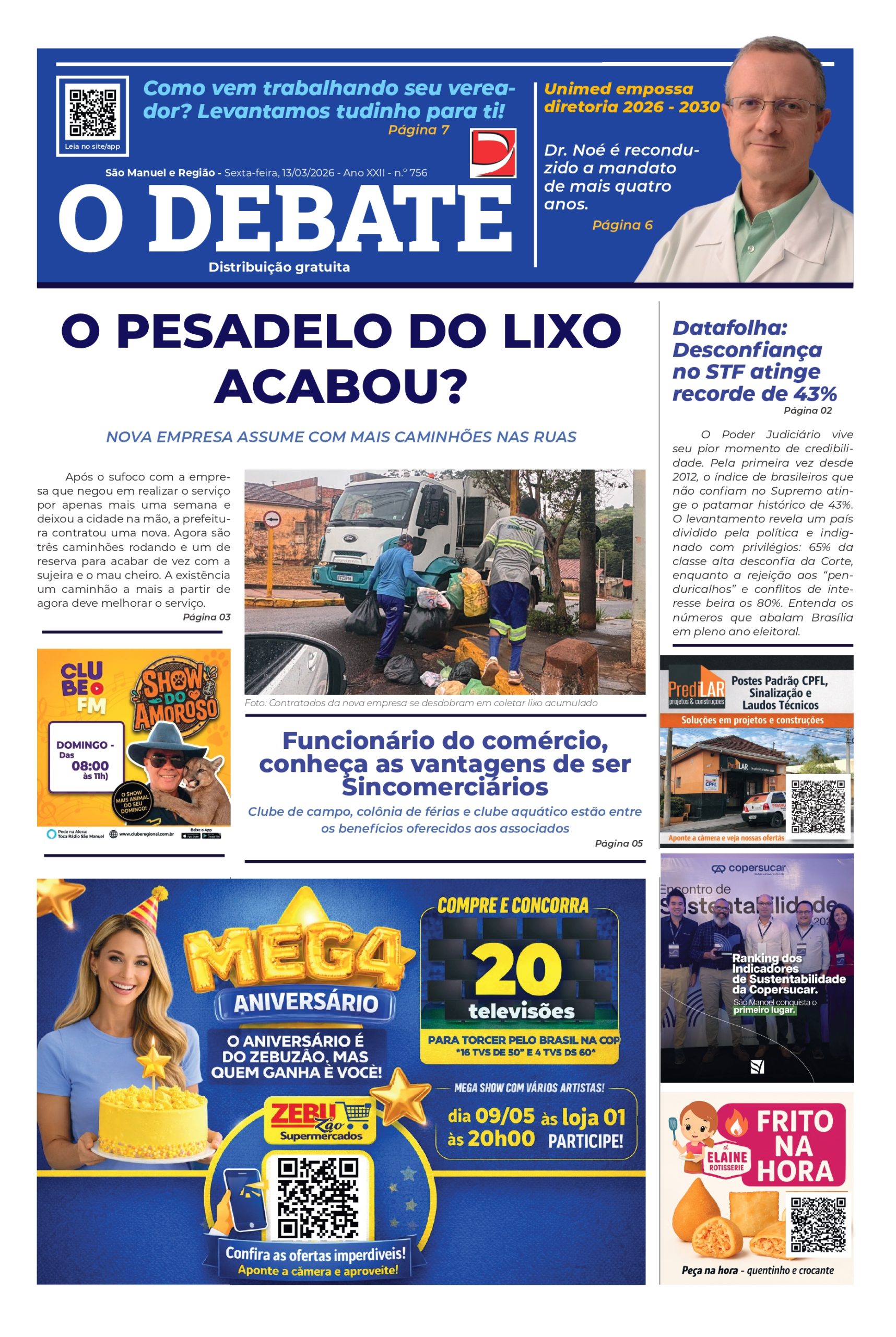 Jornal O Debate – ED 756 – 13/03/26