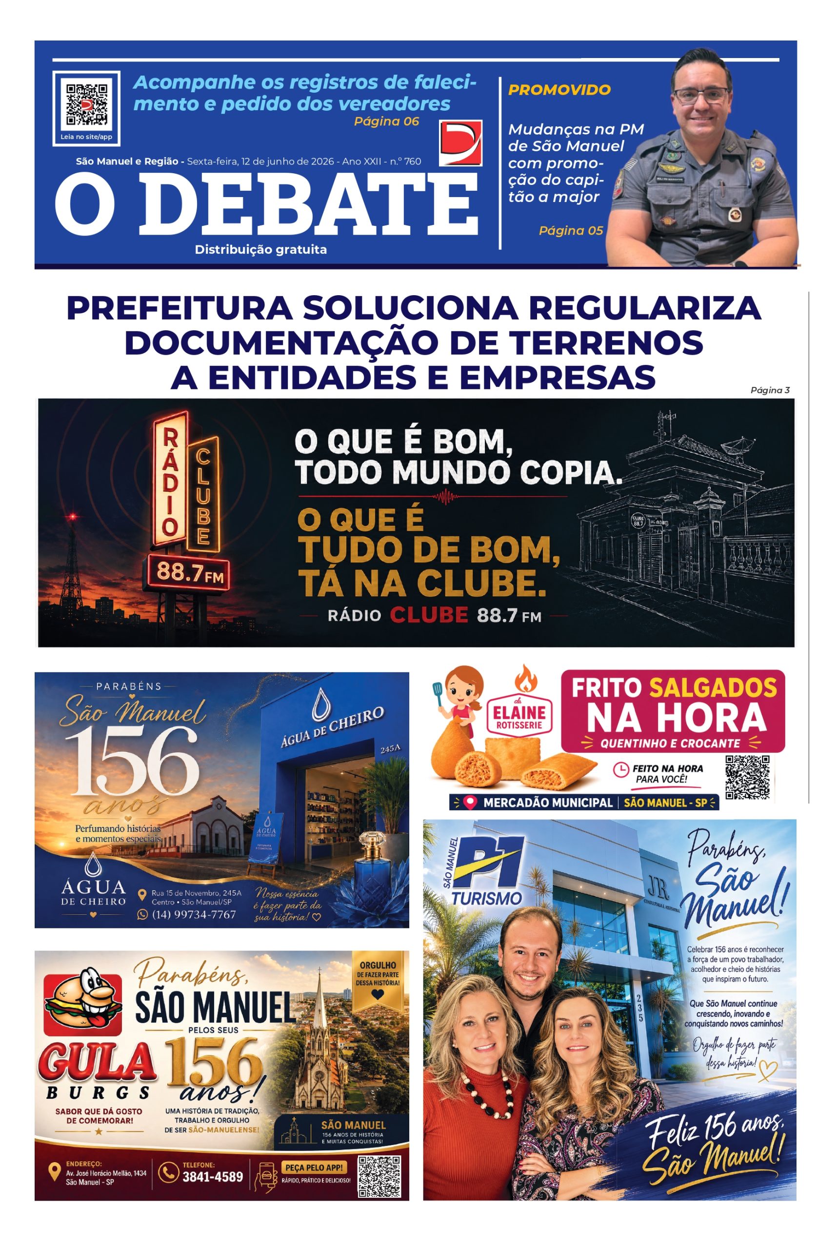 Jornal O Debate – ED 760 – 12/06/26