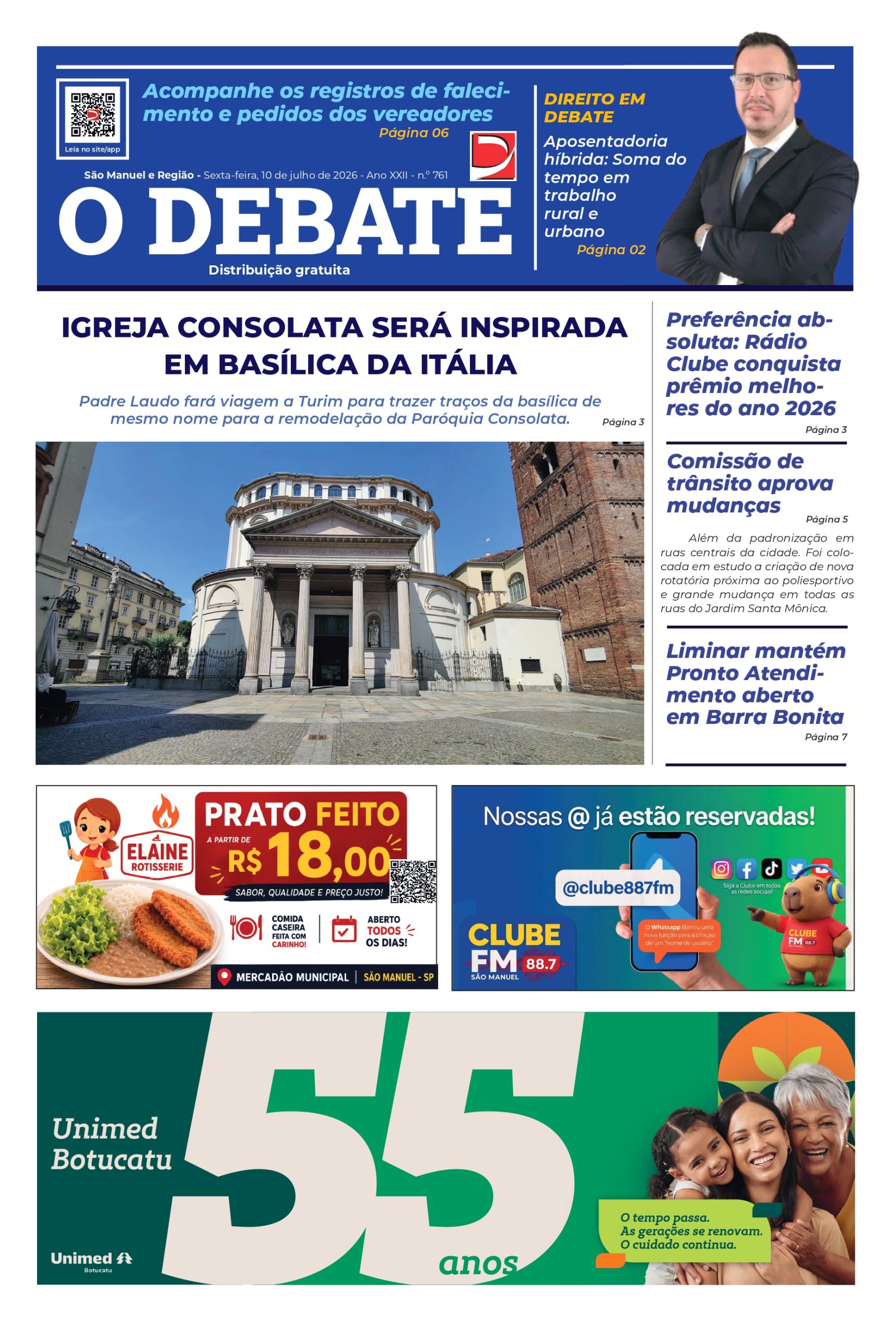 Jornal O Debate – ED 761 – 10/07/26