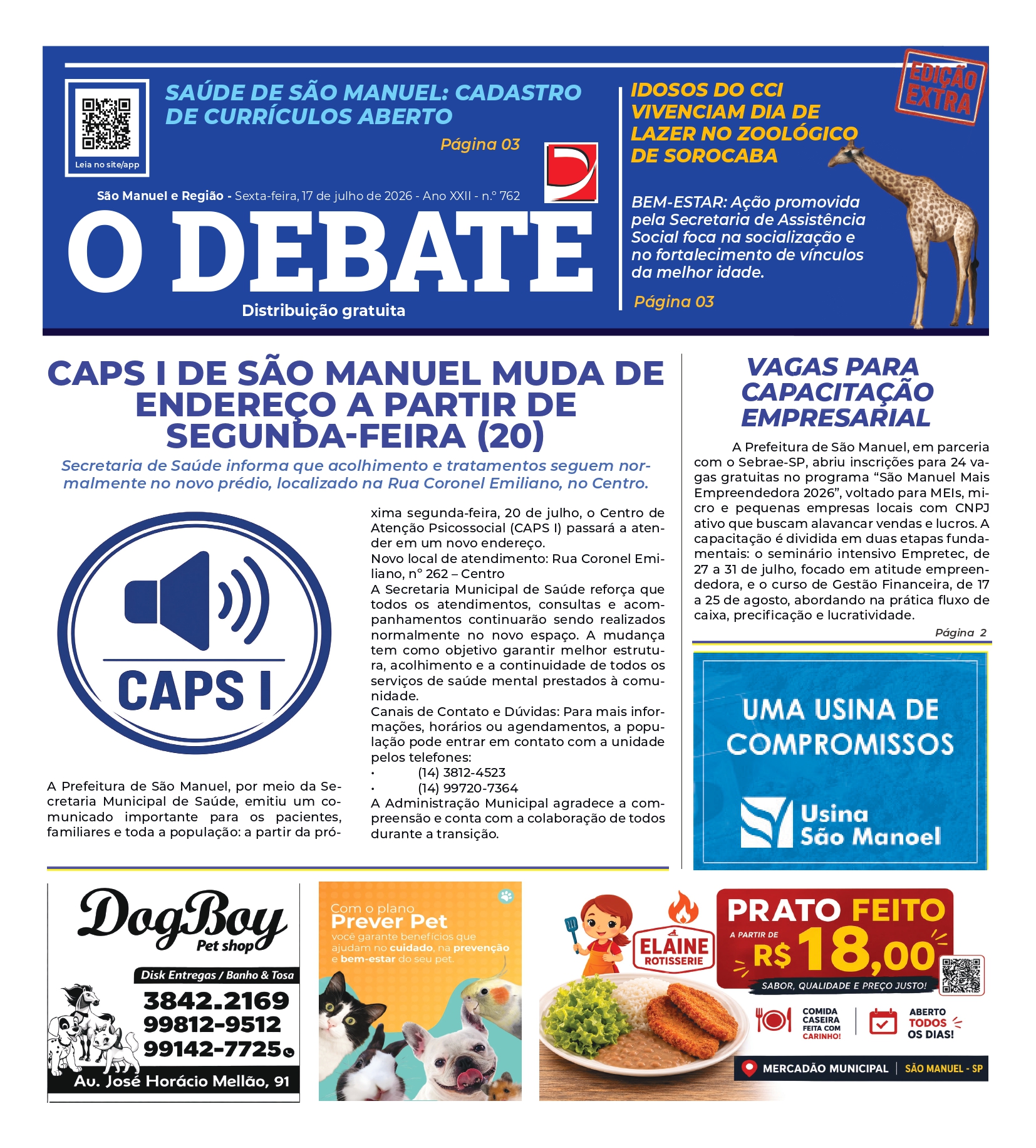 Edição extra – 762 – 17/07/2026