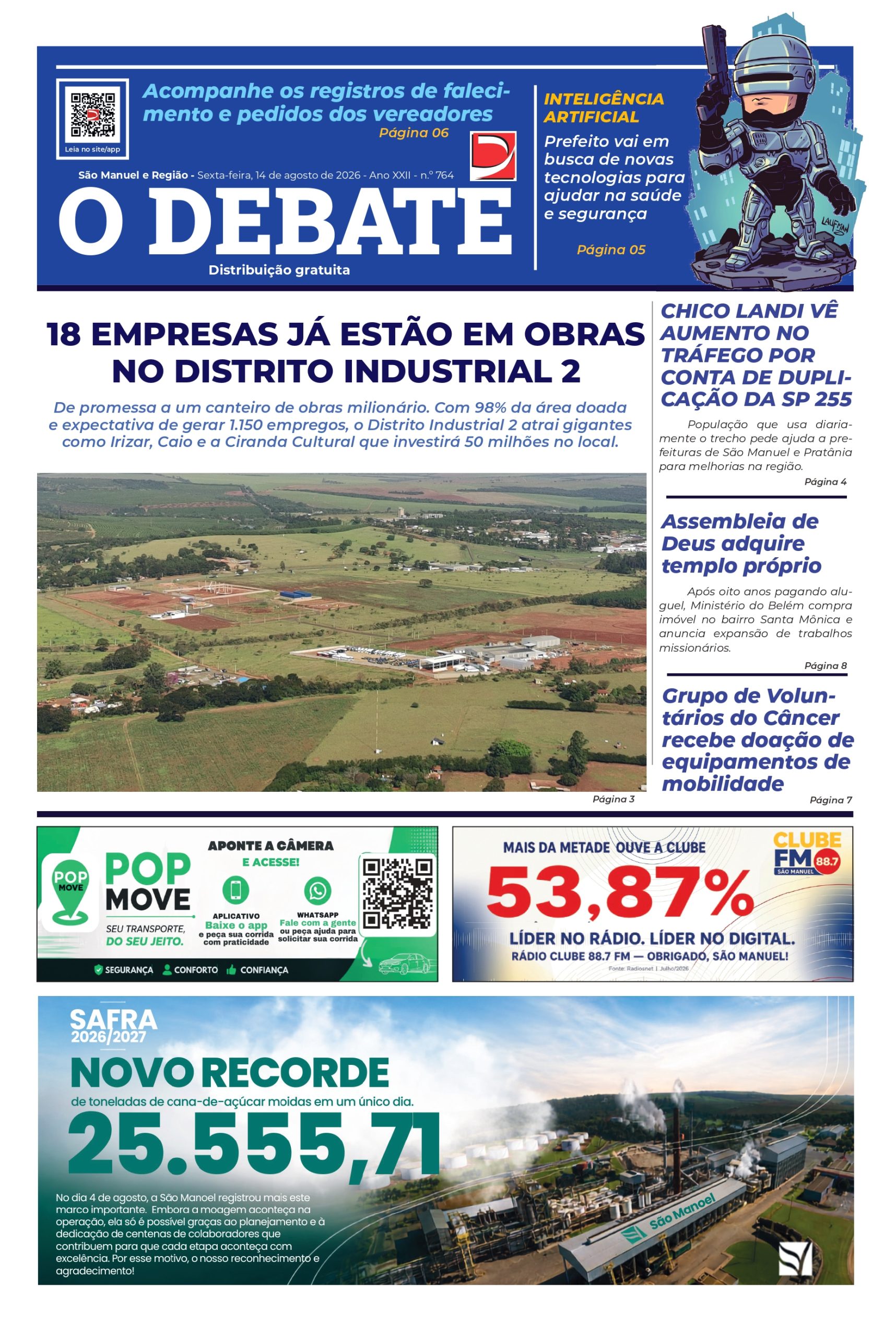 Jornal O Debate – ED 764 – 14/08/26