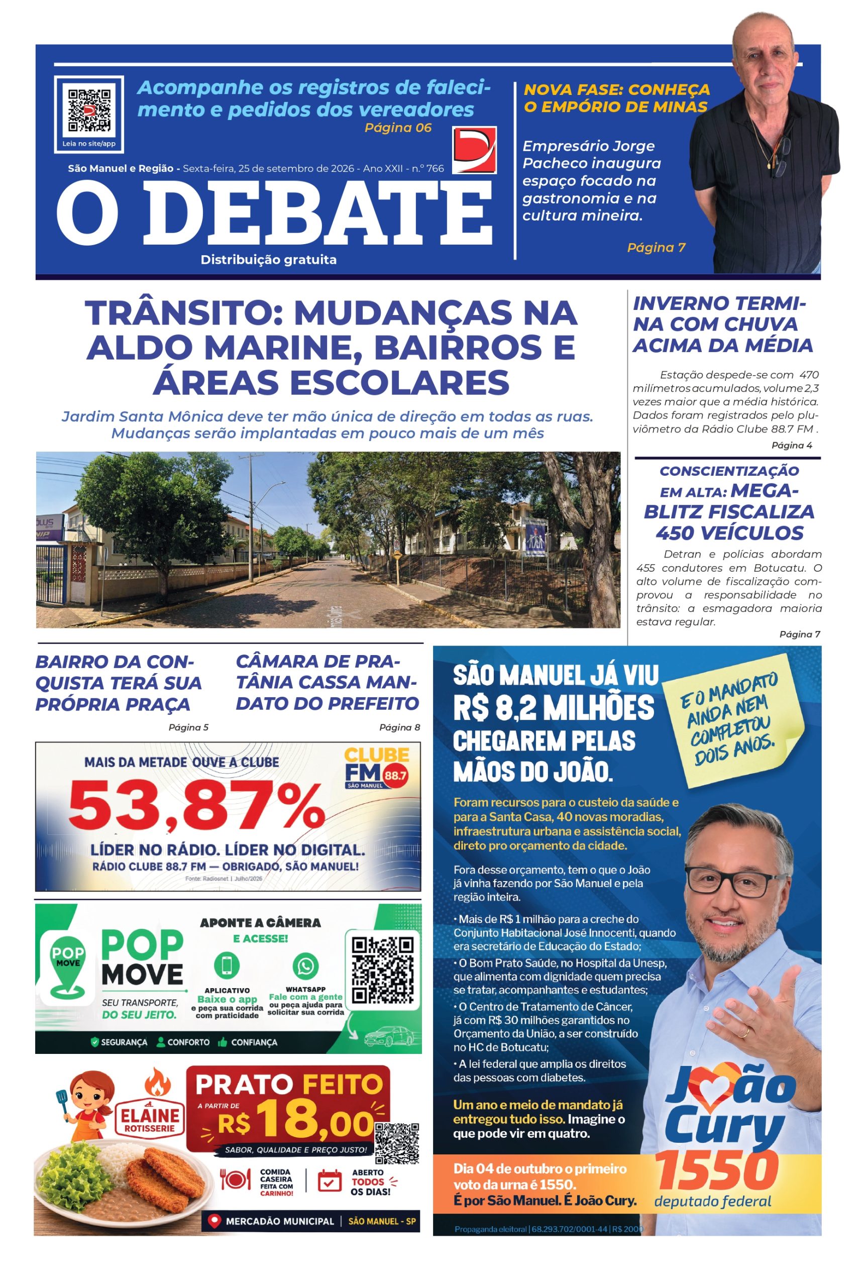 Jornal O Debate – ED 766 – 25/09/26